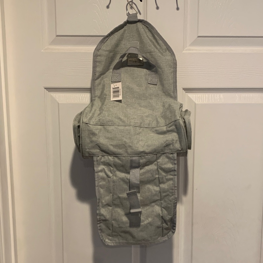 Light Gray Travel Duffle Bag with Front Buckle - Picture 3 of 4